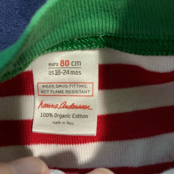 Hanna Andersson Organic Christmas Pajamas Size 80 18-24 months - Picture 3 of 6
